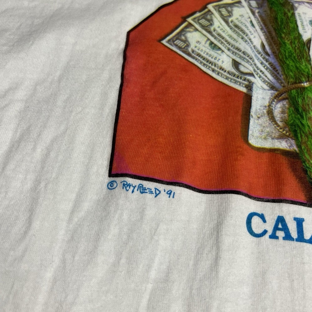 Cannabis Shirt Size XL White Vintage 90s Worth More Than Gold Weed Tee - Picture 4 of 10